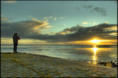 Dollard-zonsondergang-